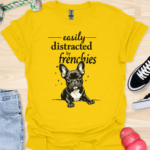 Easily distracted by frenchies - V14 - The Popup T-Shirt